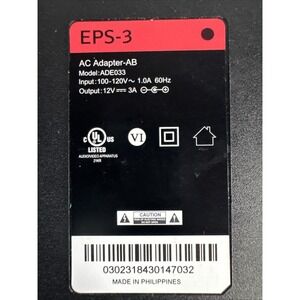 Comcast - AC Adapter - AB - EPS-3 ADE033